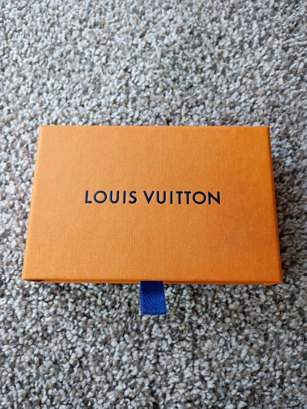Louis Vuitton Orange Box with Navy Pull Tab - For Accessories